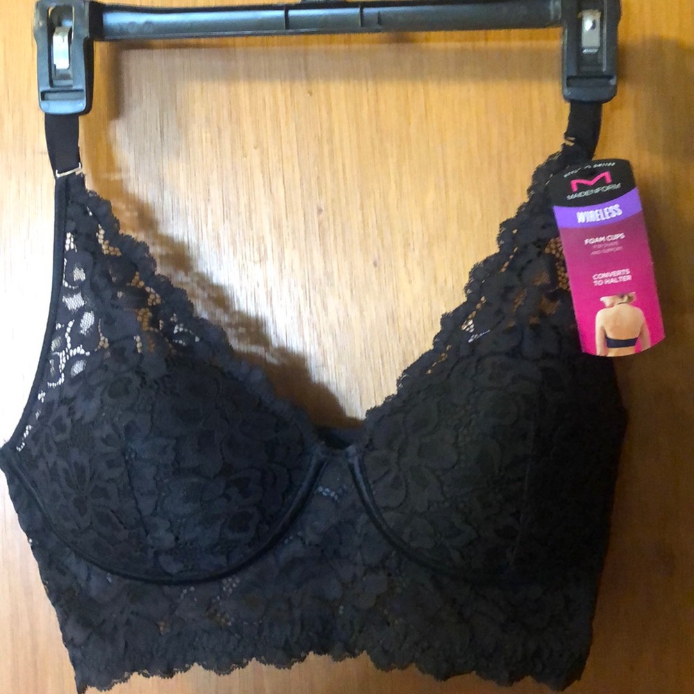 Maidenform multi way wireless lace bra 34D